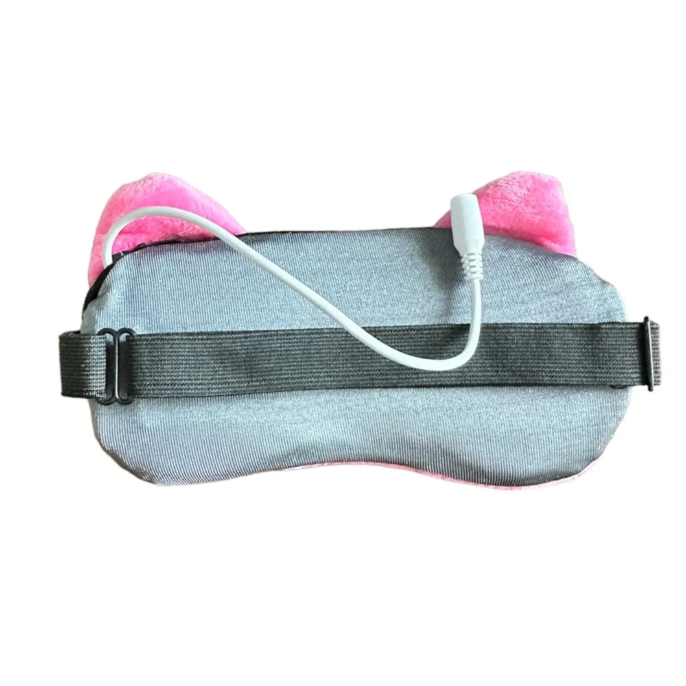 Cozy Pink Cat Heated Eye Mask for Relaxation & Sleep